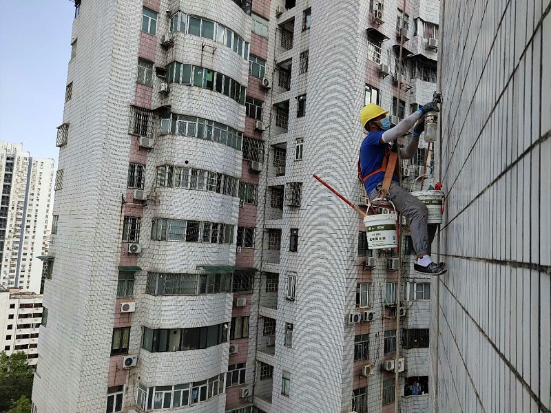 广州外墙面砖防水施工_外墙漏水维修处理_华浪防水
