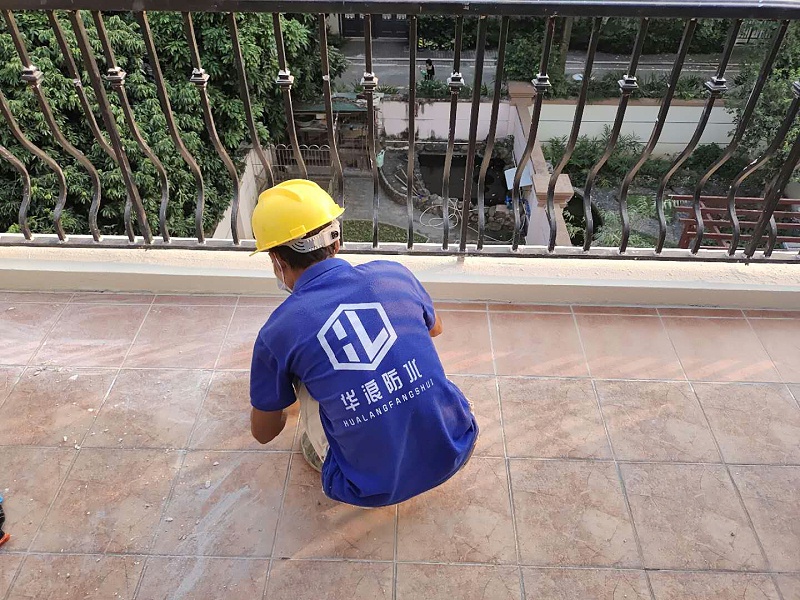 花都雅居乐B27X栋别墅阳台及外墙防水补漏补漏工程 