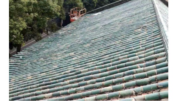广东省基督教沙面会堂屋面植被清理工程案例_荔湾防水公司