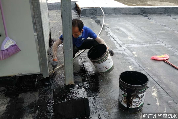 广州越秀区地质局屋面卷材防水隔热工程案例_广州华浪防水补漏公司
