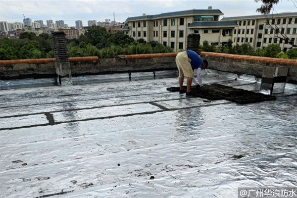 花都XX部队屋面卷材防水补漏工程案例—花都专业防水补漏公司